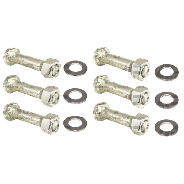 6x Rear Wheel Rim Nut & Bolt 5/8" UNF For Massey Ferguson David Brown IH Tractor
